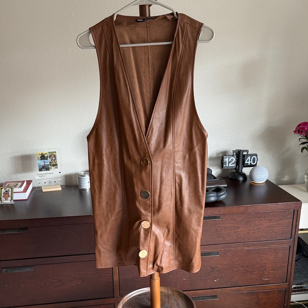 Zara Brown Mini Dress